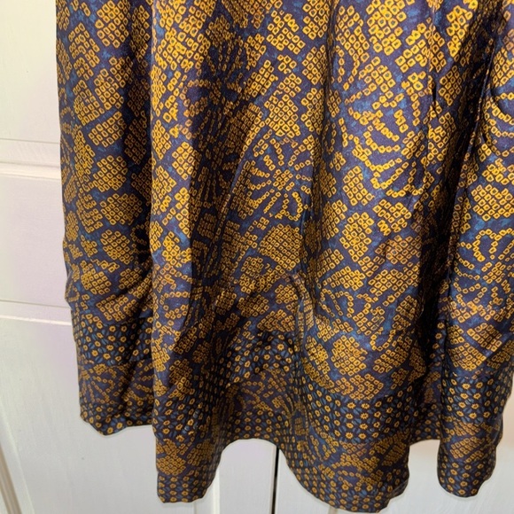 NEW ULLA JOHNSON Mika Dress in Hemlock Midi Size 8 Patterned Shoulder Tie Dress - Picture 4 of 16